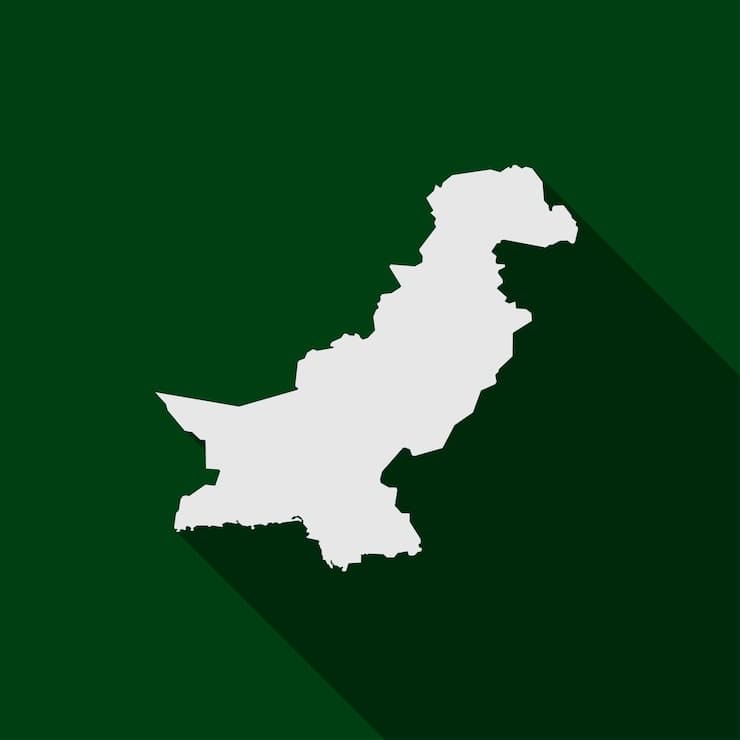 Map of Pakistan highlighting the country's geography